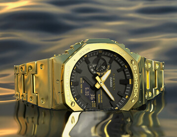 卡西欧发布闪闪发亮的黄金色全金属 G-SHOCK